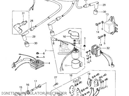 IGNITION/REGULATOR/RECTIFIER - KZ650C3 CUSTOM 1979 USA CANADA / MPH KPH