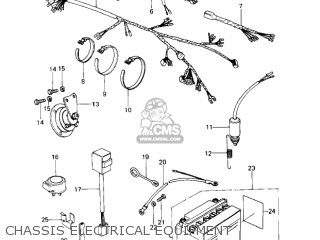 CHASSIS ELECTRICAL EQUIPMENT - KZ650C3 CUSTOM 1979 USA CANADA / MPH KPH