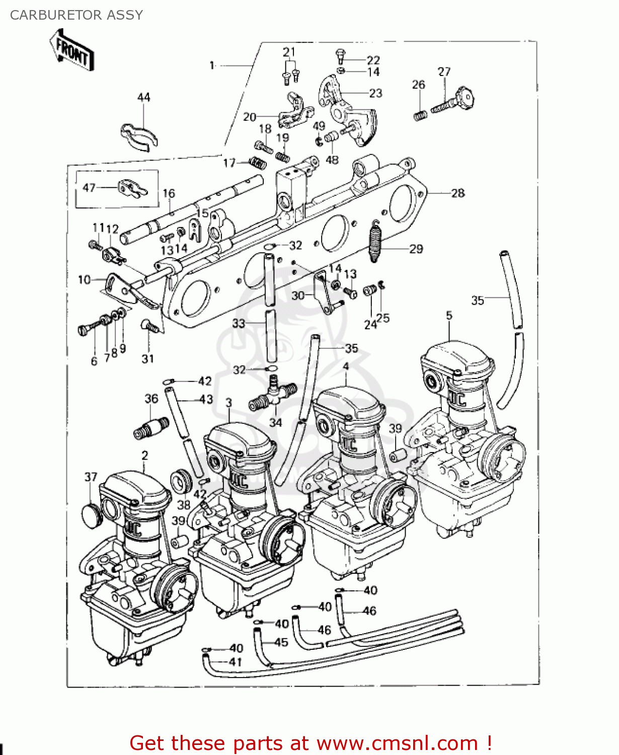 CARBURETOR ASSY KZ650D1 SR 1978 USA CANADA