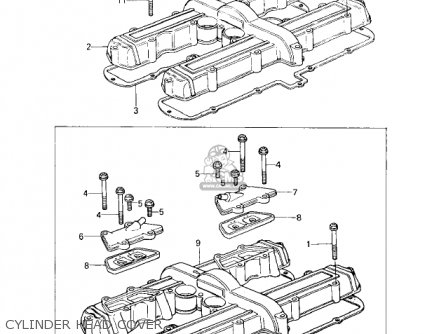 CYLINDER HEAD COVER - KZ650D1 SR 1978 USA CANADA