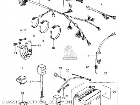 CHASSIS ELECTRICAL EQUIPMENT - KZ650D1 SR 1978 USA CANADA
