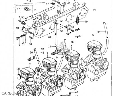 CARBURETOR ASSY - KZ650D1 SR 1978 USA CANADA