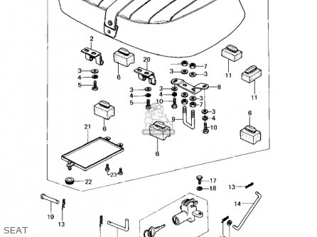 SEAT - KZ650D1 SR 1978 USA CANADA