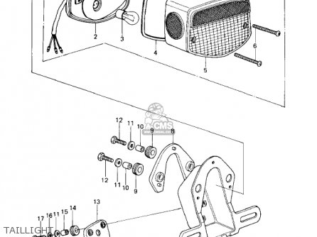 TAILLIGHT - KZ650D1A SR 1978 USA CANADA