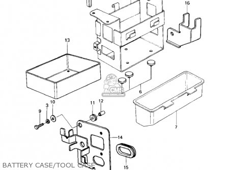 BATTERY CASE/TOOL CASE - KZ650D1A SR 1978 USA CANADA