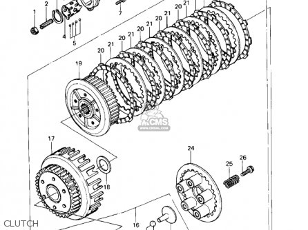CLUTCH - KZ650D1A SR 1978 USA CANADA