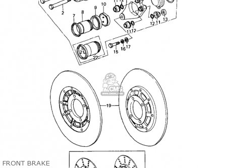 FRONT BRAKE - KZ650D1A SR 1978 USA CANADA