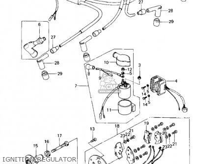IGNITION/REGULATOR - KZ650D1A SR 1978 USA CANADA