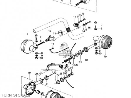 TURN SIGNALS - KZ650D2 SR 1979 USA CANADA