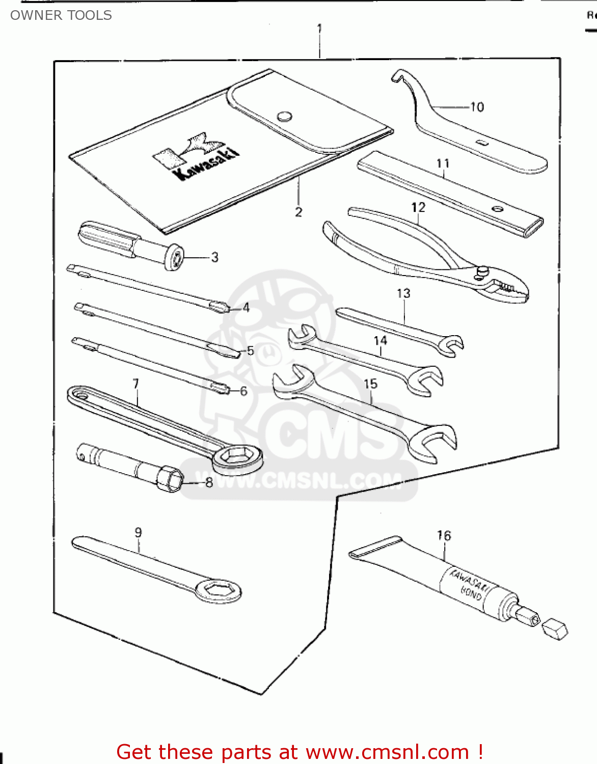 OWNER TOOLS KZ650E1 LTD 1980 USA / MPH
