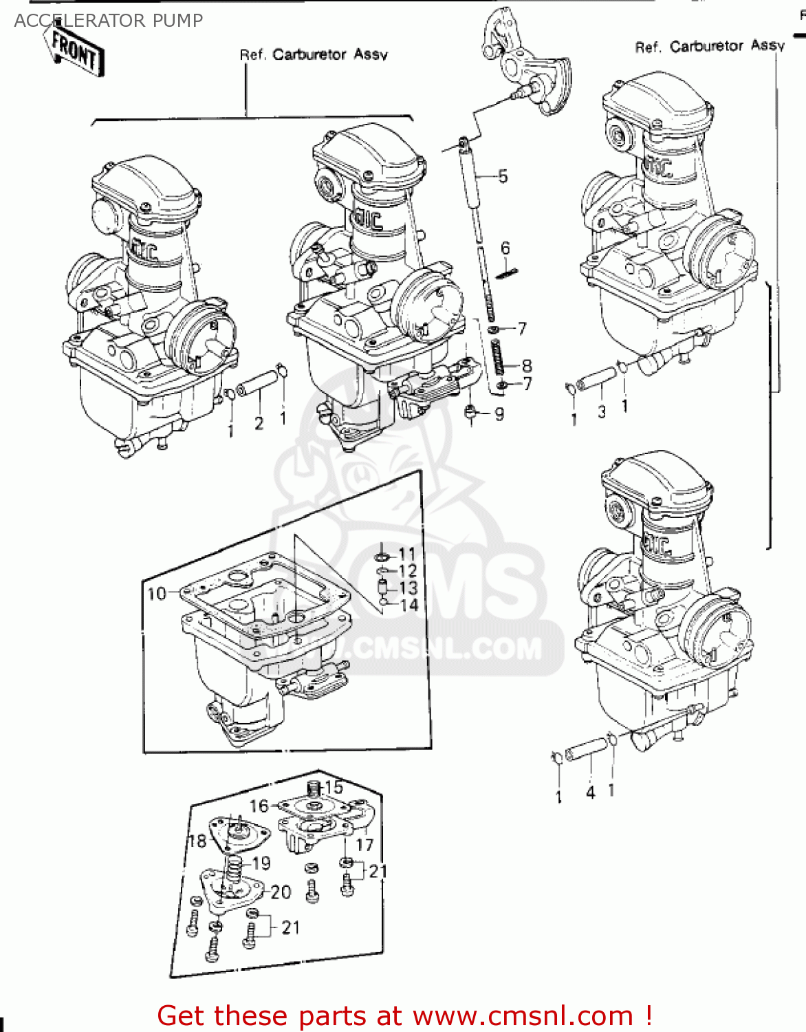 ACCELERATOR PUMP KZ650E1 LTD 1980 USA / MPH