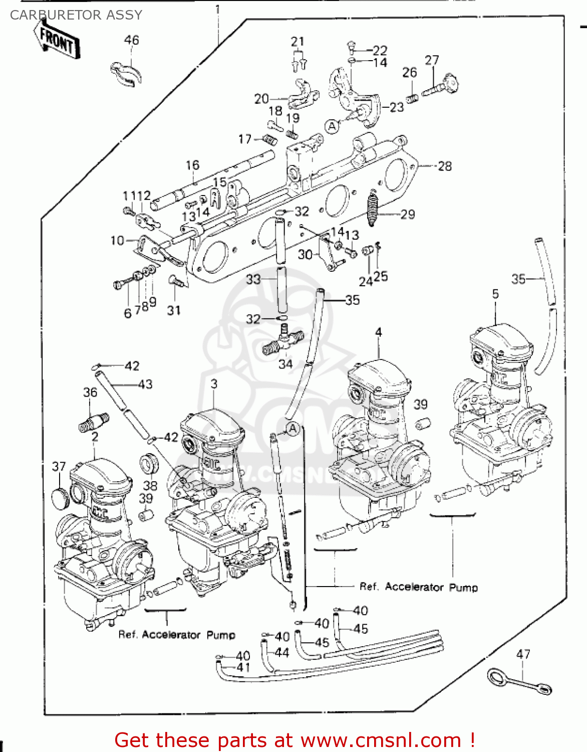 CARBURETOR ASSY KZ650E1 LTD 1980 USA / MPH