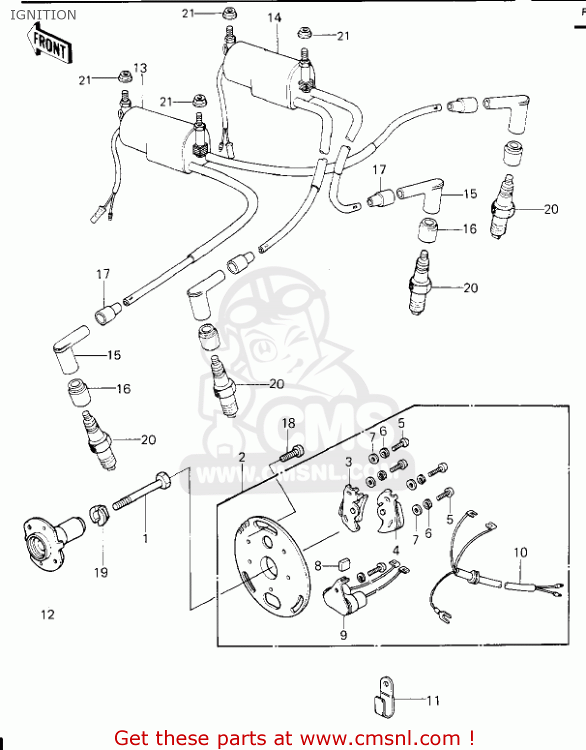 IGNITION KZ650E1 LTD 1980 USA / MPH