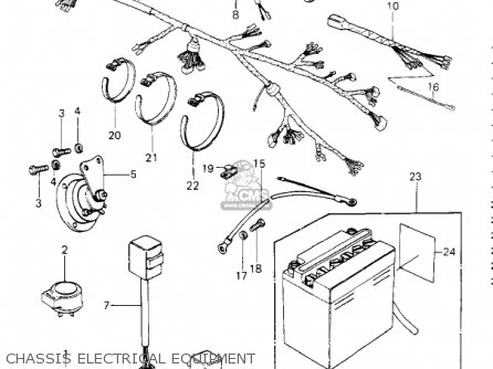 CHASSIS ELECTRICAL EQUIPMENT - KZ650E1 LTD 1980 USA / MPH