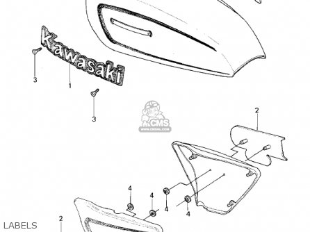LABELS - KZ650E1 LTD 1980 USA / MPH