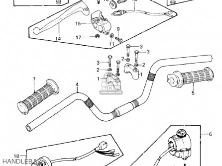 HANDLEBAR - KZ650E1 LTD 1980 USA / MPH
