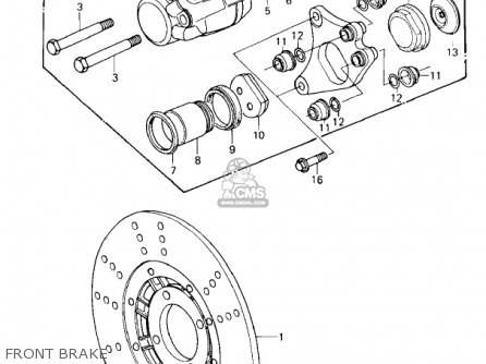 FRONT BRAKE - KZ650E1 LTD 1980 USA / MPH