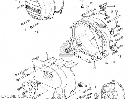 ENGINE COVERS - KZ650E1 LTD 1980 USA / MPH