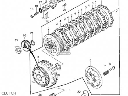 CLUTCH - KZ650E1 LTD 1980 USA / MPH