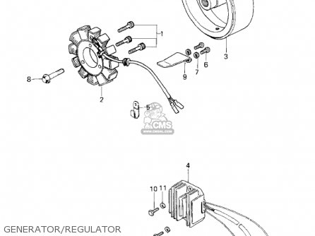 GENERATOR/REGULATOR - KZ650E1 LTD 1980 USA / MPH