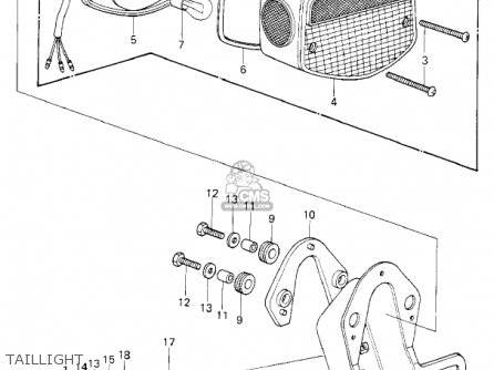 TAILLIGHT - KZ650E1 LTD 1980 USA / MPH