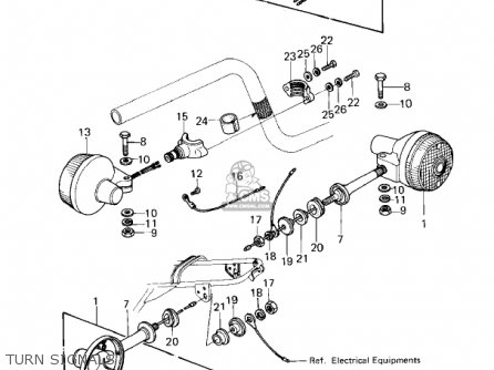 TURN SIGNALS - KZ650E1 LTD 1980 USA / MPH