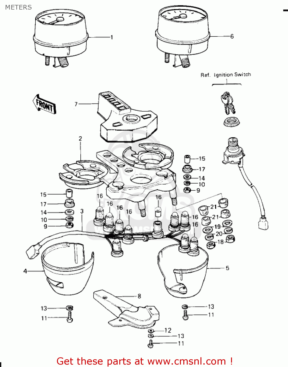 METERS KZ650F1 1980 USA CANADA