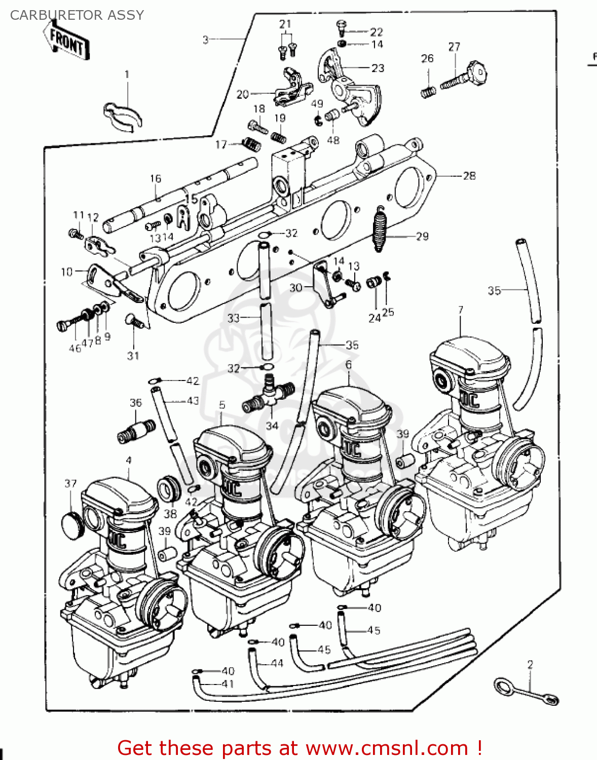 CARBURETOR ASSY KZ650F1 1980 USA CANADA