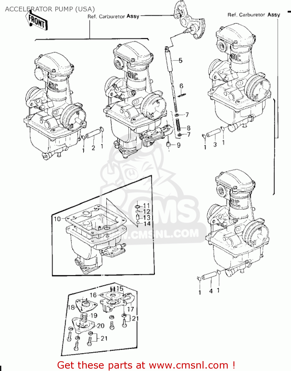 ACCELERATOR PUMP (USA) KZ650F1 1980 USA CANADA