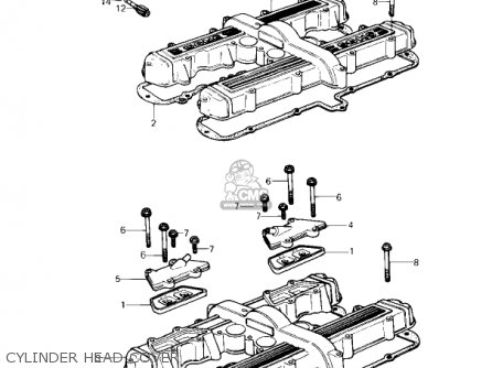 CYLINDER HEAD COVER - KZ650F1 1980 USA CANADA