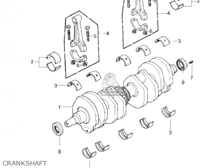 CRANKSHAFT - KZ650F1 1980 USA CANADA