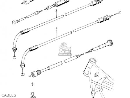 CABLES - KZ650F1 1980 USA CANADA