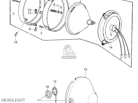 HEADLIGHT - KZ650F1 1980 USA CANADA