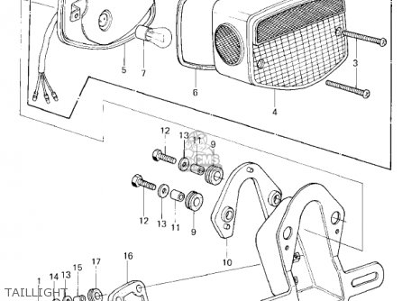 TAILLIGHT - KZ650F1 1980 USA CANADA