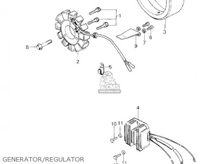 GENERATOR/REGULATOR - KZ650F1 1980 USA CANADA