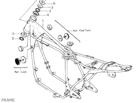 FRAME - KZ650F1 1980 USA CANADA