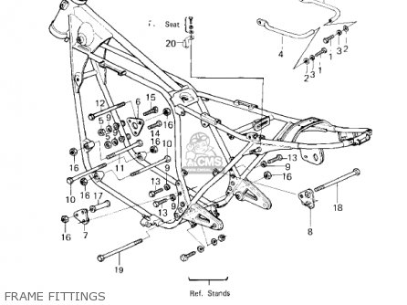 FRAME FITTINGS - KZ650F1 1980 USA CANADA