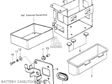 BATTERY CASE/TOOL CASE - KZ650F1 1980 USA CANADA