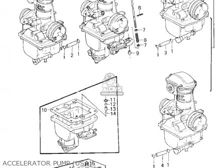 ACCELERATOR PUMP (USA) - KZ650F1 1980 USA CANADA