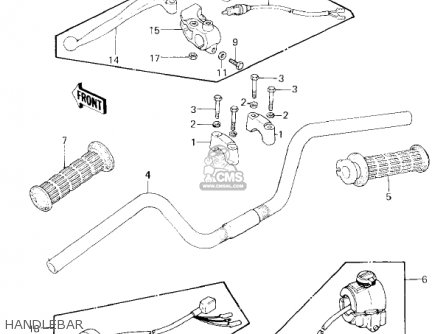 HANDLEBAR - KZ650F1 1980 USA CANADA