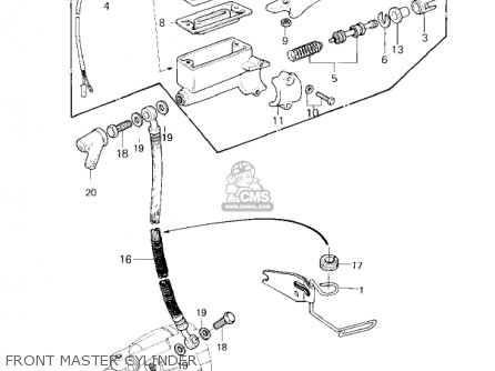 FRONT MASTER CYLINDER - KZ650F1 1980 USA CANADA