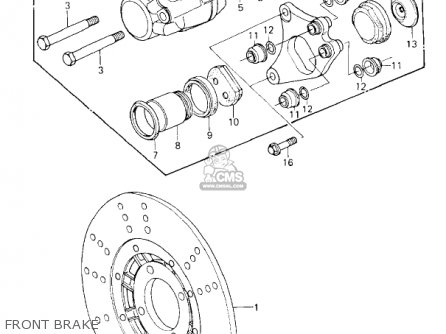 FRONT BRAKE - KZ650F1 1980 USA CANADA