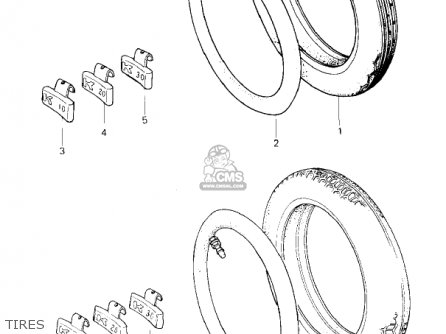 TIRES - KZ650F1 1980 USA CANADA