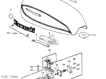 FUEL TANK - KZ650F1 1980 USA CANADA