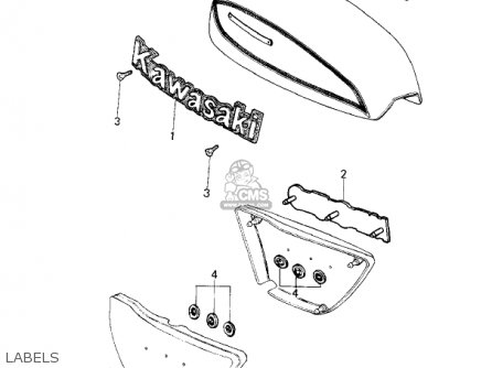 LABELS - KZ650F1 1980 USA CANADA