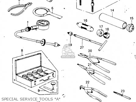 SPECIAL SERVICE TOOLS "A" - KZ650F1 1980 USA CANADA