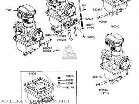 ACCELERATOR PUMP (KZ650-H1) - KZ650H2 CSR 1982 USA CANADA
