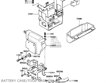 BATTERY CASE/TOOL CASE ('81-'82 - KZ650H2 CSR 1982 USA CANADA