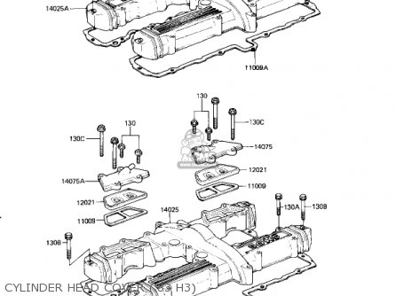 CYLINDER HEAD COVER ('83 H3) - KZ650H2 CSR 1982 USA CANADA