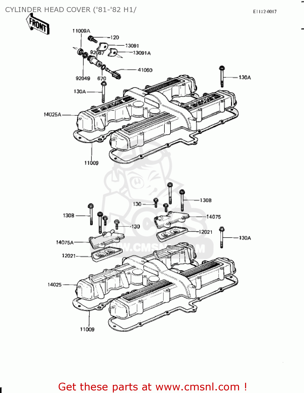 CYLINDER HEAD COVER ('81-'82 H1/ KZ650H3 CSR 1983 USA CANADA